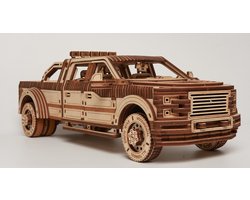 Wood Trick - Modelbouw 3D houten puzzel - Volwaardige pick up truck - Full size pick up truck (WDTK086) - 706 stuks - Geen lijm noch verf nodig