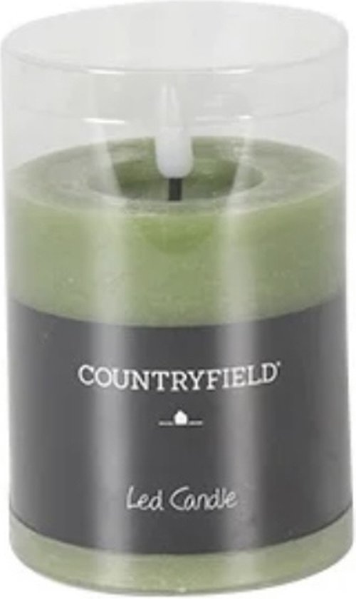 Countryfield med talb bougie rustique 8 cm - vert clair