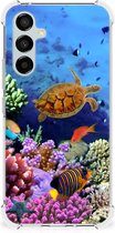 Silicone Back Cover Geschikt voor Samsung Galaxy A54 Smartphone hoesje met doorzichtige rand Vissen