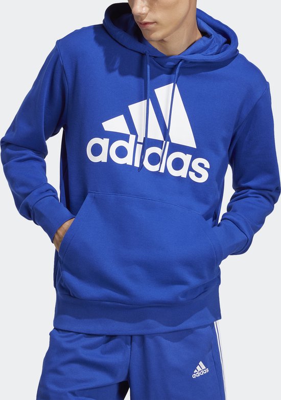 Foto: Adidas sportswear essentials french terry big logo hoodie heren blauw l