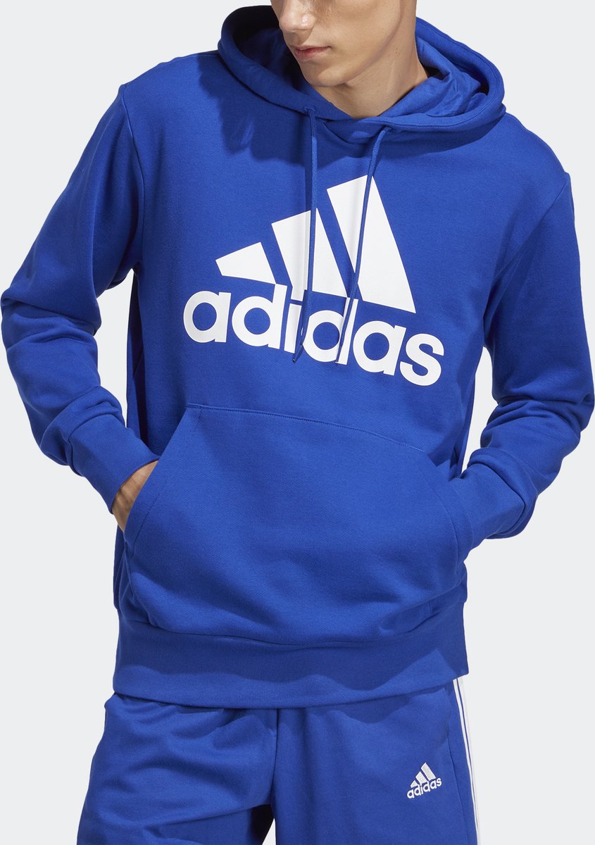 adidas Sportswear Essentials French Terry Big Logo Hoodie Heren Blauw