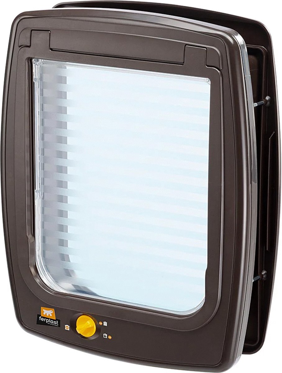 Bol.com Ferplast Katten- En Hondenluik Swing 11 Bruin/transparant aanbieding