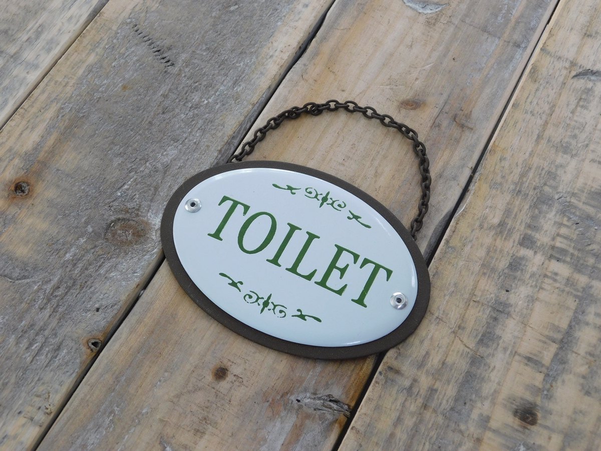 Wc-deurbordje Bath Door Sign Badkamer Toiletten Toiletbord Gastentoilet Zelfklevend (wit, Poo Room
