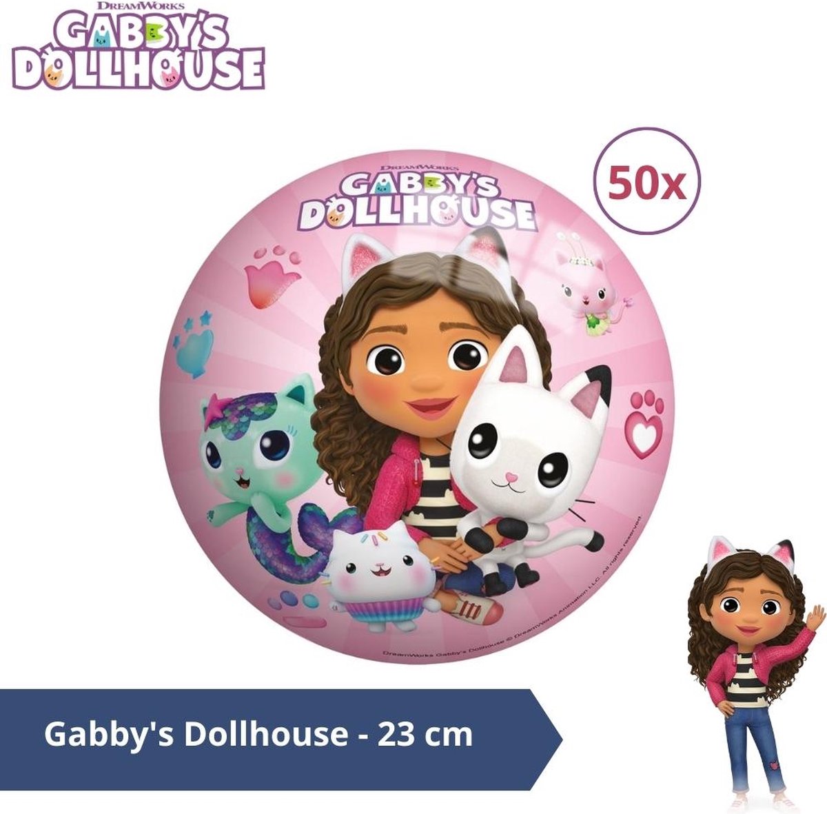 Gabby's Dollhouse , Peluche Talking Pandy Paws de 33 cm avec lumières,  musique et 10