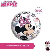 Bal - Voordeelverpakking - Minnie Mouse - 23 cm - 100 stuks