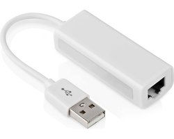 USB 2.0 netwerkadapter - High Speed - 100 Mb/s - Windows - Wit - Allteq