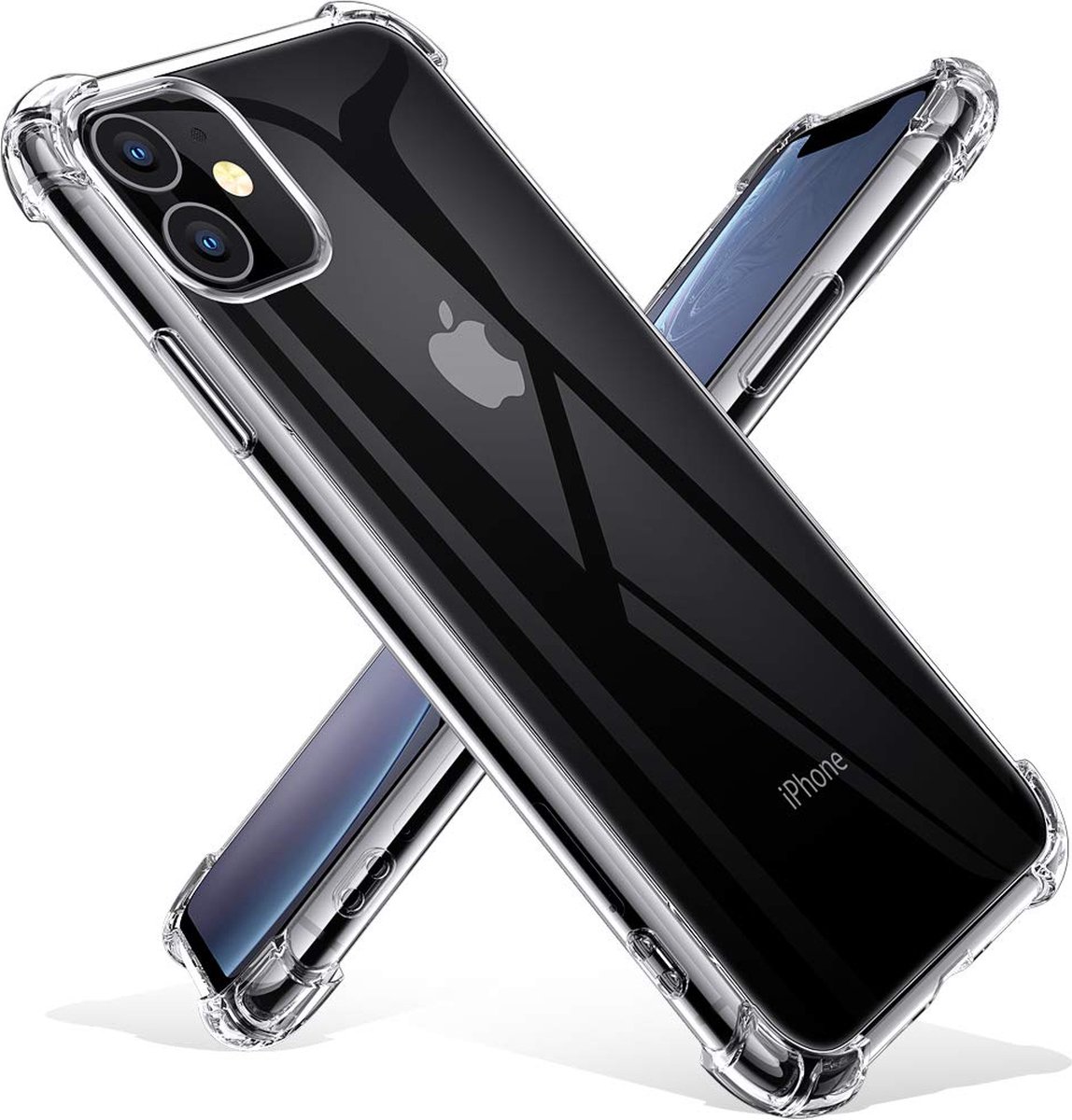 Hoesje voor iPhone 11 backcover Shockproof siliconen Transparant