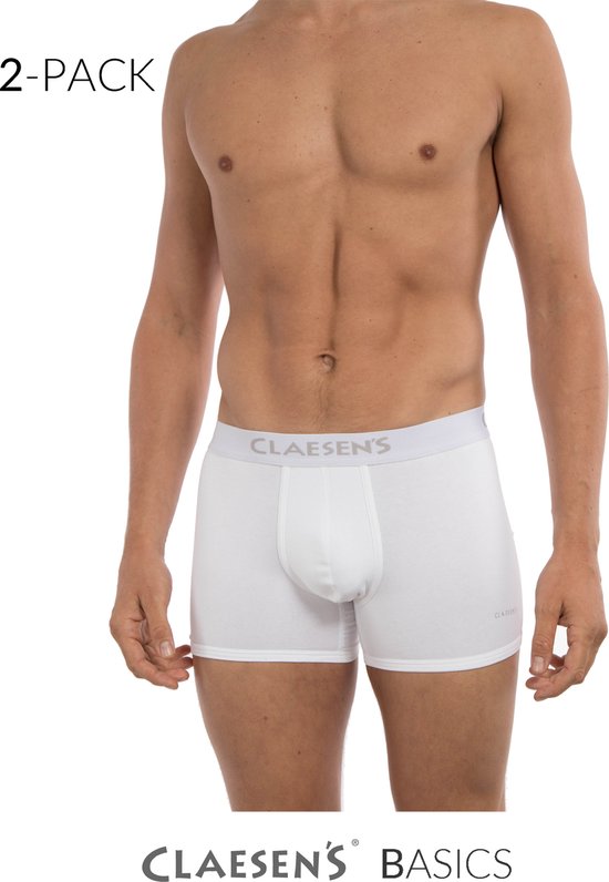 Claesen s Heren 2 pack Boxer Wit bol