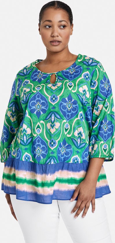 Samoon 29038-Lucy, marineblauw, 54 Grote maten