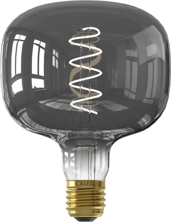 Calex Rondo Ampoule LED Vintage Titan - 4W Source de Lumière Filament - E27 - Dimmable