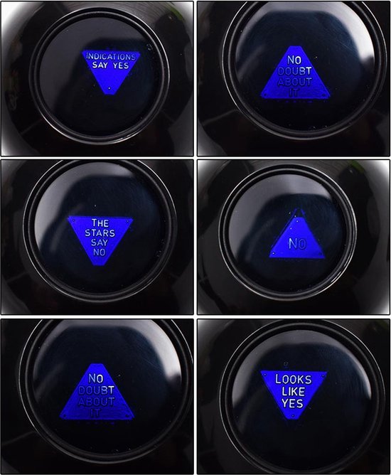Koning Import - Magic 8 ball - Orakel bal - Voorspel de toekomst - Grappig cadeau - Biljartbal - Antwoorden op je vragen van Merkloos — afbeelding 2