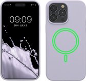 kwmobile telefoonhoesje geschikt voor Apple iPhone 14 Pro Max - Hoesje met magneet compatibel met MagSafe - Smartphone case in pastel-lavendel