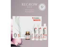 Regrow haar set voor 3 maanden, Haarverzorging,Haarversterking-Haarbescherming-Haarvitaliteit-Haa Regeneratie- Regrow Hair 5 Serum - Haarshampoo, Hair Tablet: 90 tabletten voor na de haartransplantatie