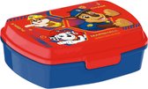 Paw Patrol boîte à pain/boîte à lunch pour enfant - rouge/bleu - plastique - 20 x 10 cm