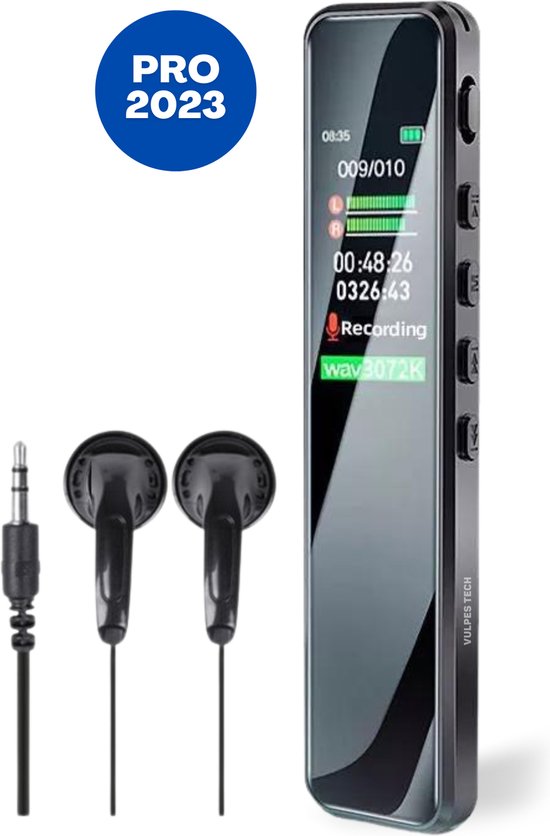 Vulpes Goods® Digitale Voice Recorder - Audio Recorder - Digitale -... | bol.com