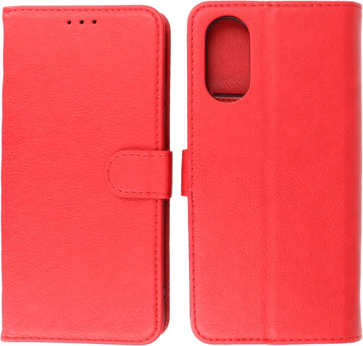 Oppo A78 Hoesje Book Case Portemonnee Telefoonhoesje - Rood