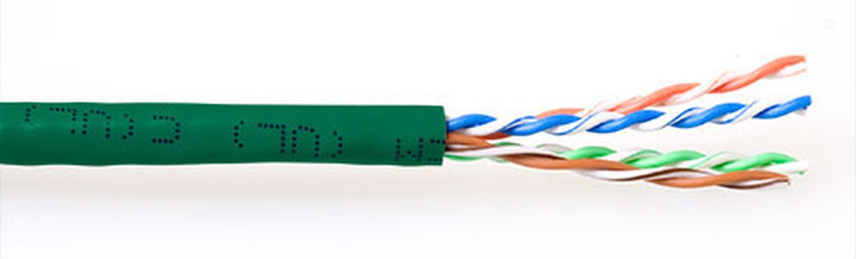 ACT EP457B CAT6A U/UTP PVC Patchkabel Groen - 305 meter