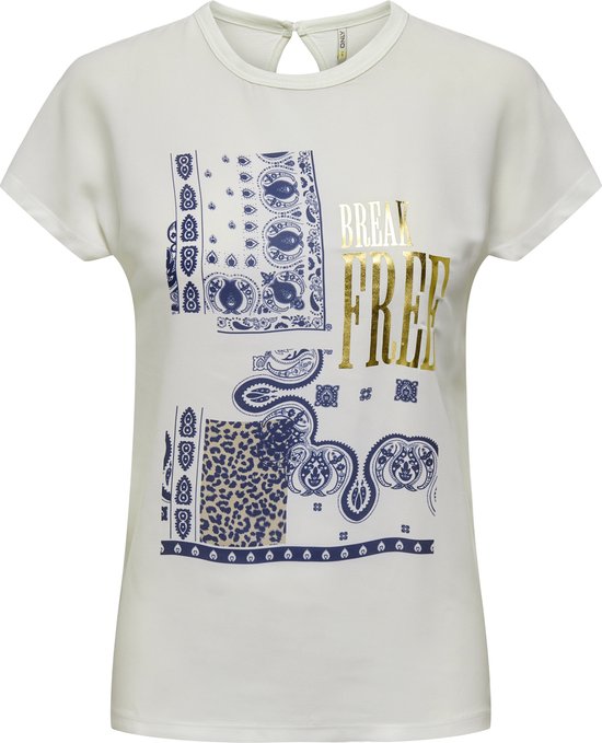 Only Onlkita Reg S/S Top Box CS Jrs T-Shirt Donna