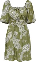 ONLY ONLBELLA LINEN 2/4 DRESS PTM Dames Jurk - Maat XS