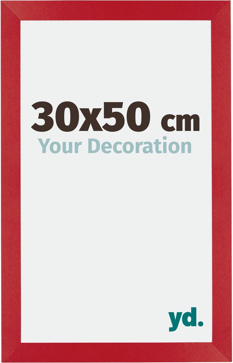 yd. Your Decoration - Fotolijst 30x50 cm - MDF - Rood - Mura