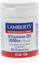Lamberts Vitamine D3 3000IE/75mcg (120ca)