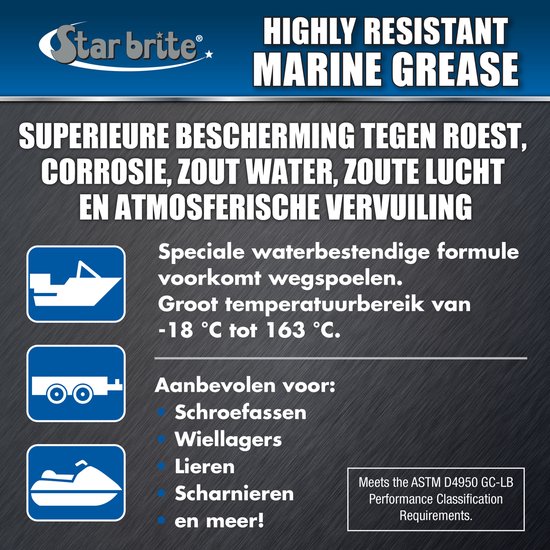 Schroefasvet 454 gram voor schroefas boot Schroefasvet 454 gram voor schroefas boot