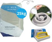 Pool Improve - Filterzand voor filterpomp - 25 kilo & WAYS Scrubborstel