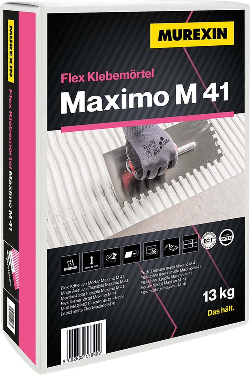 Murexin Maximo M 41, Flexibele poeder tegellijm zak á 13 kg