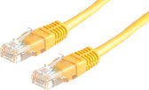Câble patch UTP confectionné, Cat.6 jaune 1,0 m