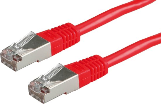 Câble patch S/FTP (PiMF) confectionné, Cat.6 rouge 3,0 m