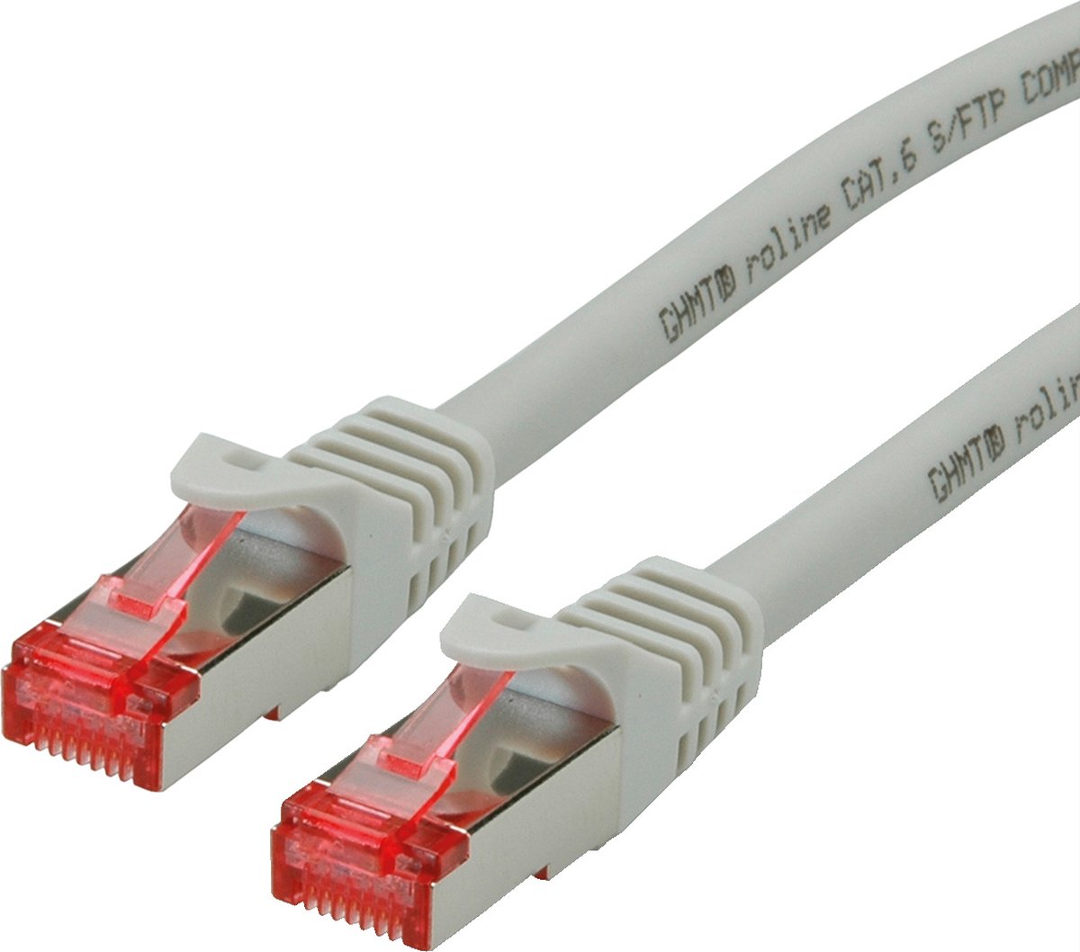 ROLINE patchkabel Cat.6 S/FTP (PiMF), componentniveau, LSOH, grijs, 0,3 m