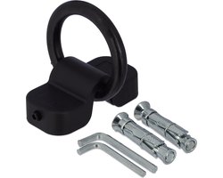 muuranker fiets scooter of motor - beugel 14 mm - staal - vloeranker - zwart