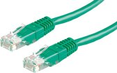 Cordon VALUE Cat.6 UTP confectionné vert 7,0m