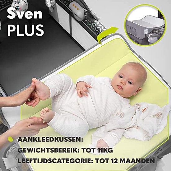travel bed / inklapbaar campingbedje / Dream’n Play, campingbedje -babybedje - Functioneel en Veilig van travel — afbeelding 4