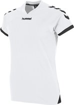 Hummel Fyn Shirt Korte Mouw Dames - Wit / Zwart | Maat: L