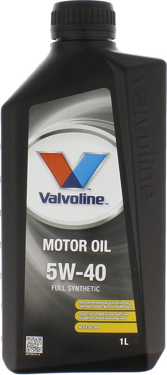 Valvoline Motorolie 5W40 1L Vol Synthetisch | bol.com