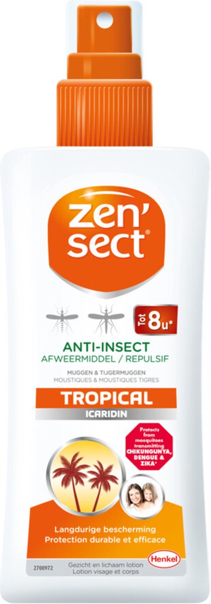 Goedkoopste ZENSECT Skin Protect Lotion Tropical - Muggenspray zonder Deet - 100ml