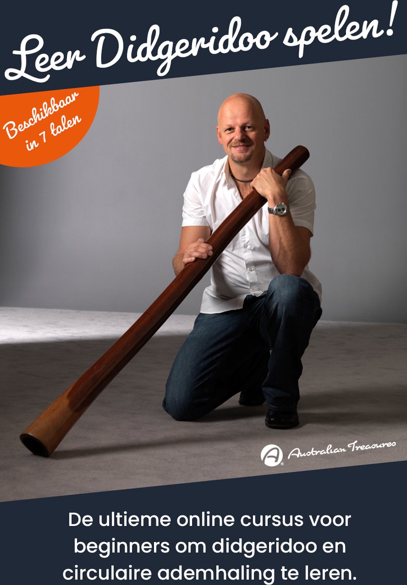 Leer Didgeridoo spelen en de Circulaire Ademhaling - Volledig Online - De Ultieme E-learning cursus voor beginners.