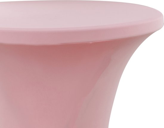 Statafelrok roze 80 cm per 2 - partytafel - Alora tafelrok voor statafel - Statafelhoes - Bruiloft - Cocktailparty - Stretch Rok - Set van 2 - Alora