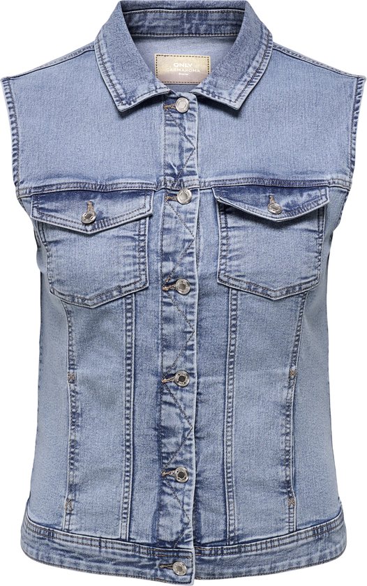 ONLY CARMAKOMA CARWESPA WEST DNM PIM619 NOOS Dames Jas - Light Blue Denim