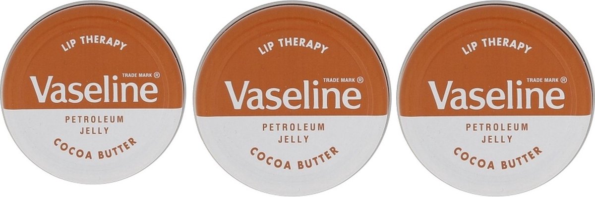 Vaseline Lip Therapy - Cocoa Butter - 3 x 20 gram - Vaseline