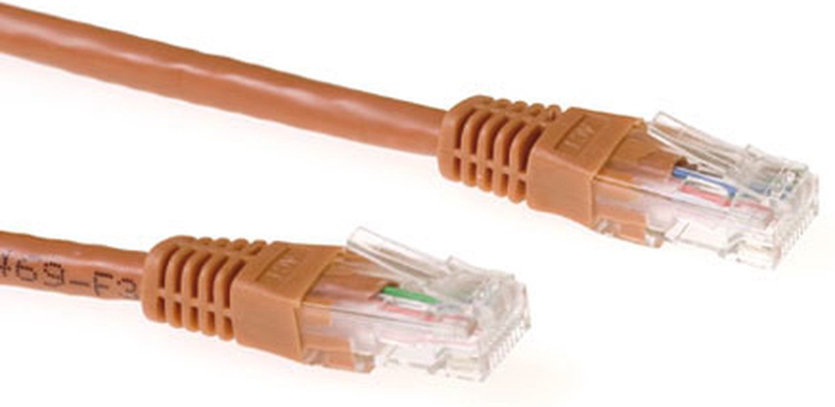 ACT IB4420 U/UTP CAT6A Patchkabel Bruin - 20 meter