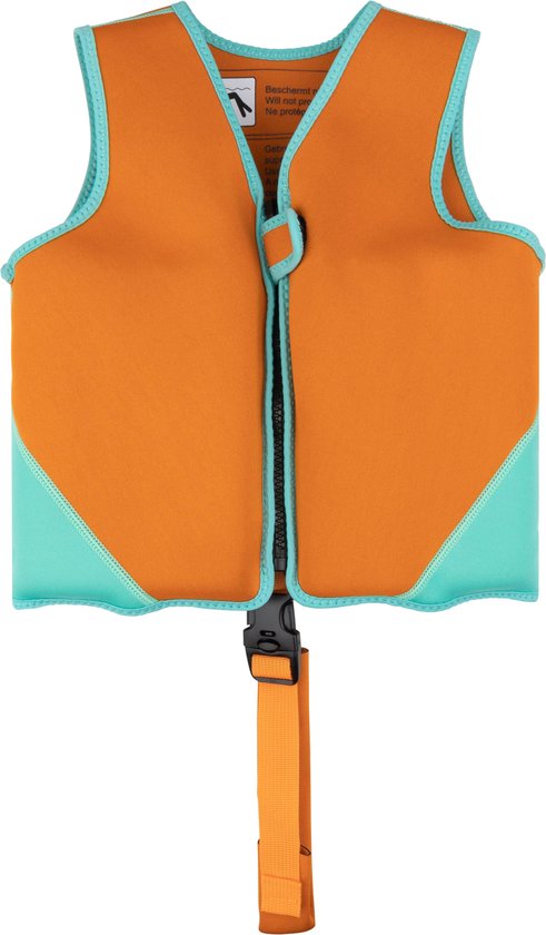 Foto: Swim essentials zwemvest kind oranje groen 18 30 kg 3 6 jaar