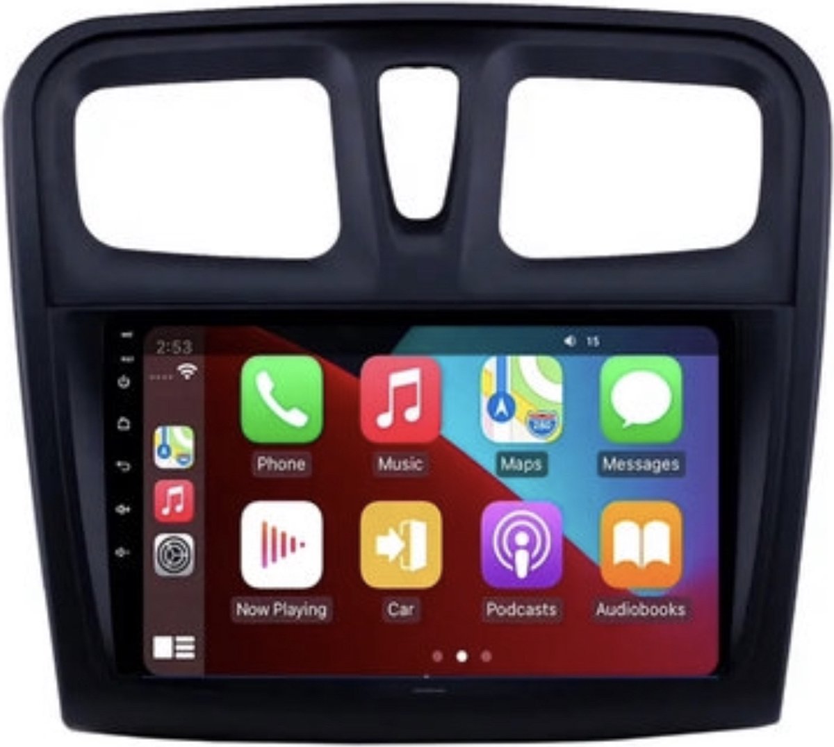 Autoradio 9 inch Android 12 2G+32G voor Renault Sandero/Logan 2012-2019 CarPlay/Auto/WIFI/GPS/RDS/DSP/NAV