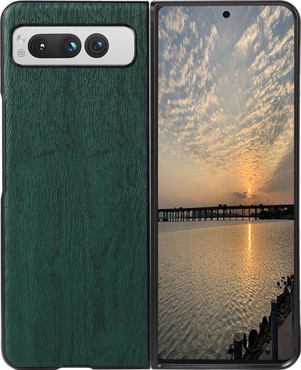 Mobigear Hoesje geschikt voor Google Pixel Fold Telefoonhoesje Hardcase | Mobigear Nature Backcover | Pixel Fold Case | Back Cover - Groen