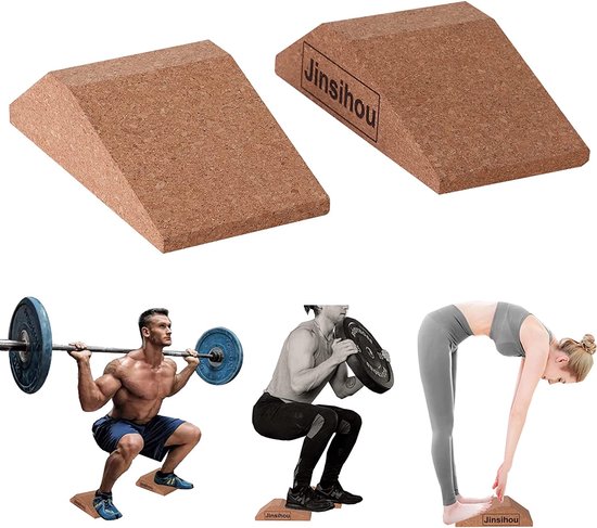 2 pièces Squat Wedge Block talon surélevé, exercice EVA léger