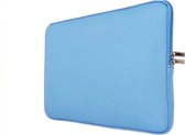 Spatwaterdichte laptopsleeve – 15,6 inch - dubbele ritssluiting- licht blauw- unisex