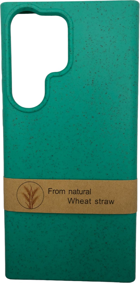 Biologisch Afbreekbaar Soft case hoesje - Duurzaam Afbreekbaar Milieuvriendelijk Back Cover - Geschikt voor Samsung Galaxy S22 Ultra / S23 Ultra - Turquoise