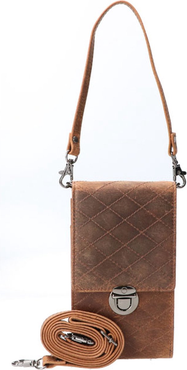 Leather Design Telefoontasje/Heuptas Hunter Bruin