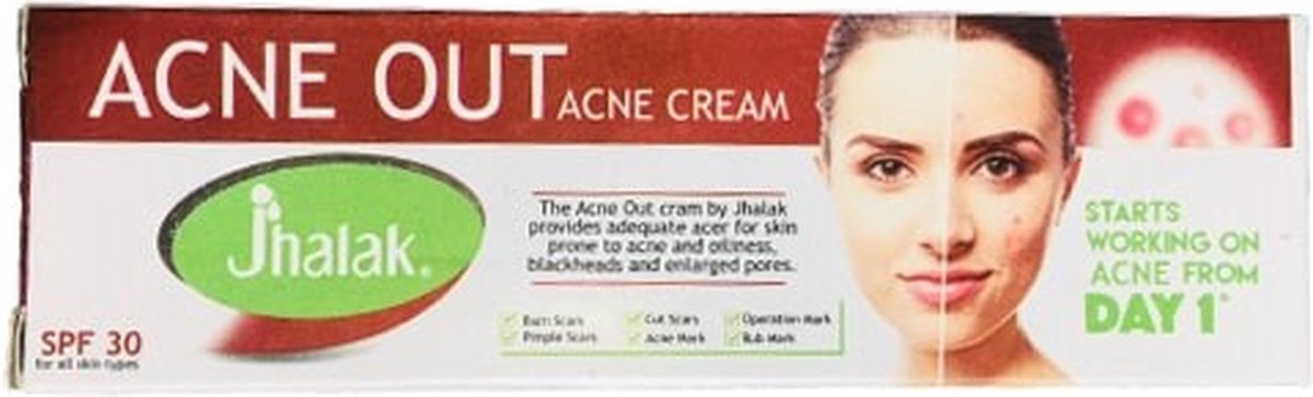 2 Stuck Acne out Cream by Jhalak for Skin Acne, Oiliness, Blackheads, Scars, Marks and Enlarged Pores